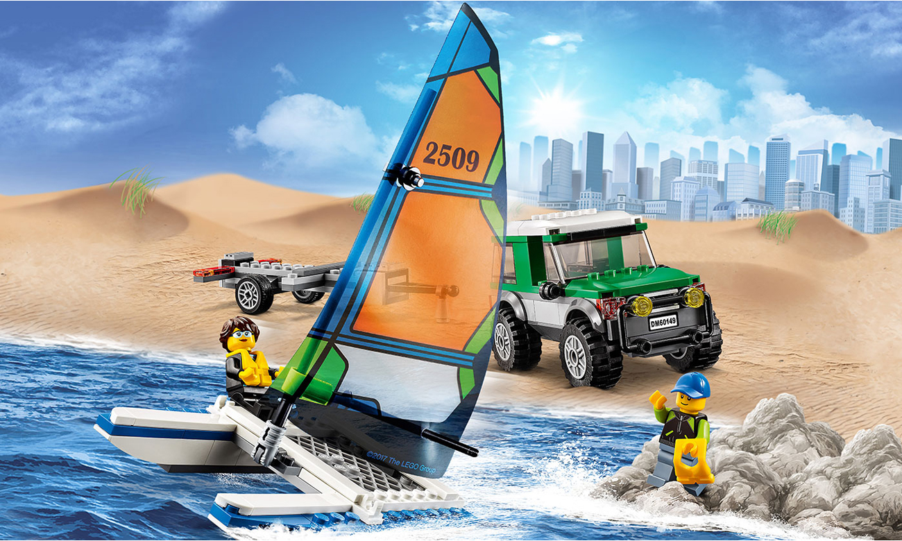 LEGO® City Terenówka 4x4 z katamaranem 60149