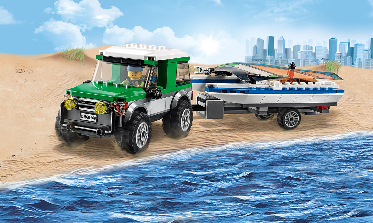 LEGO® City Terenówka statek wodny