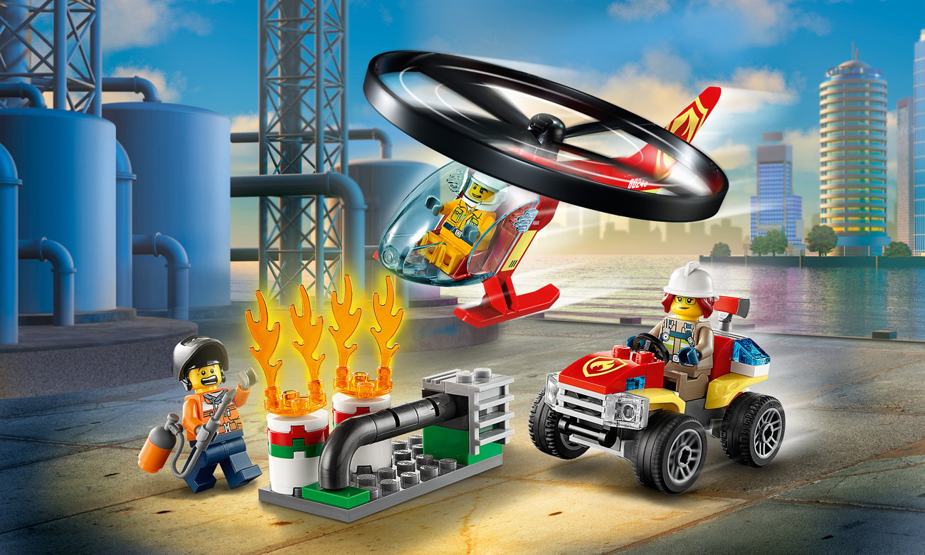 LEGO City Helikopter strażacki leci na ratunek