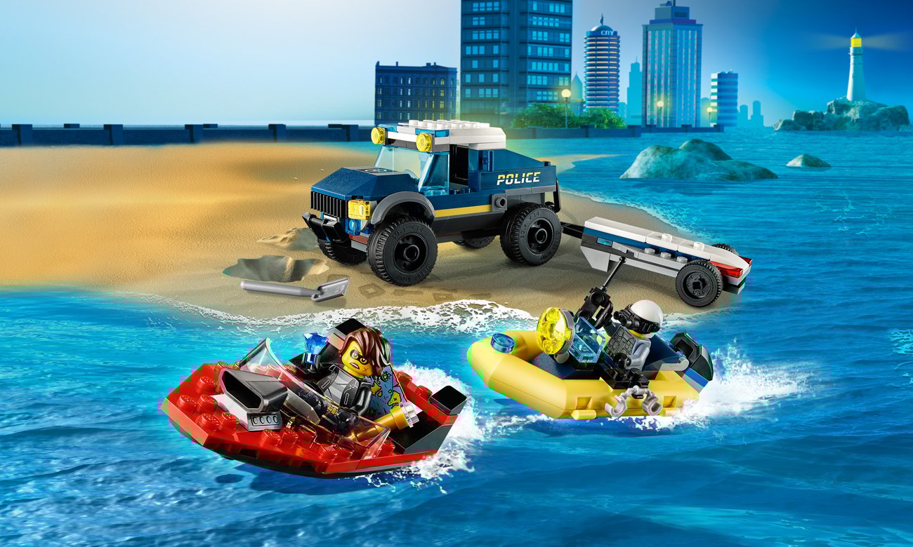 LEGO City Transport łodzi policji specjalnej