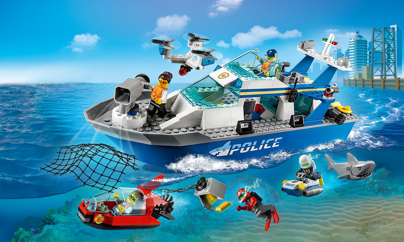 LEGO City Policyjna łódź patrolowa