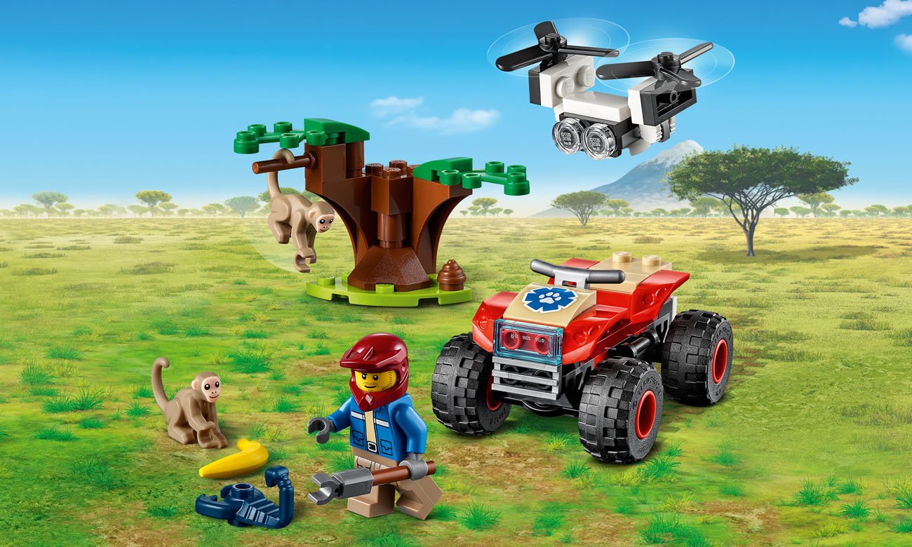 LEGO City  Quad ratowników dzikich zwierząt 60300