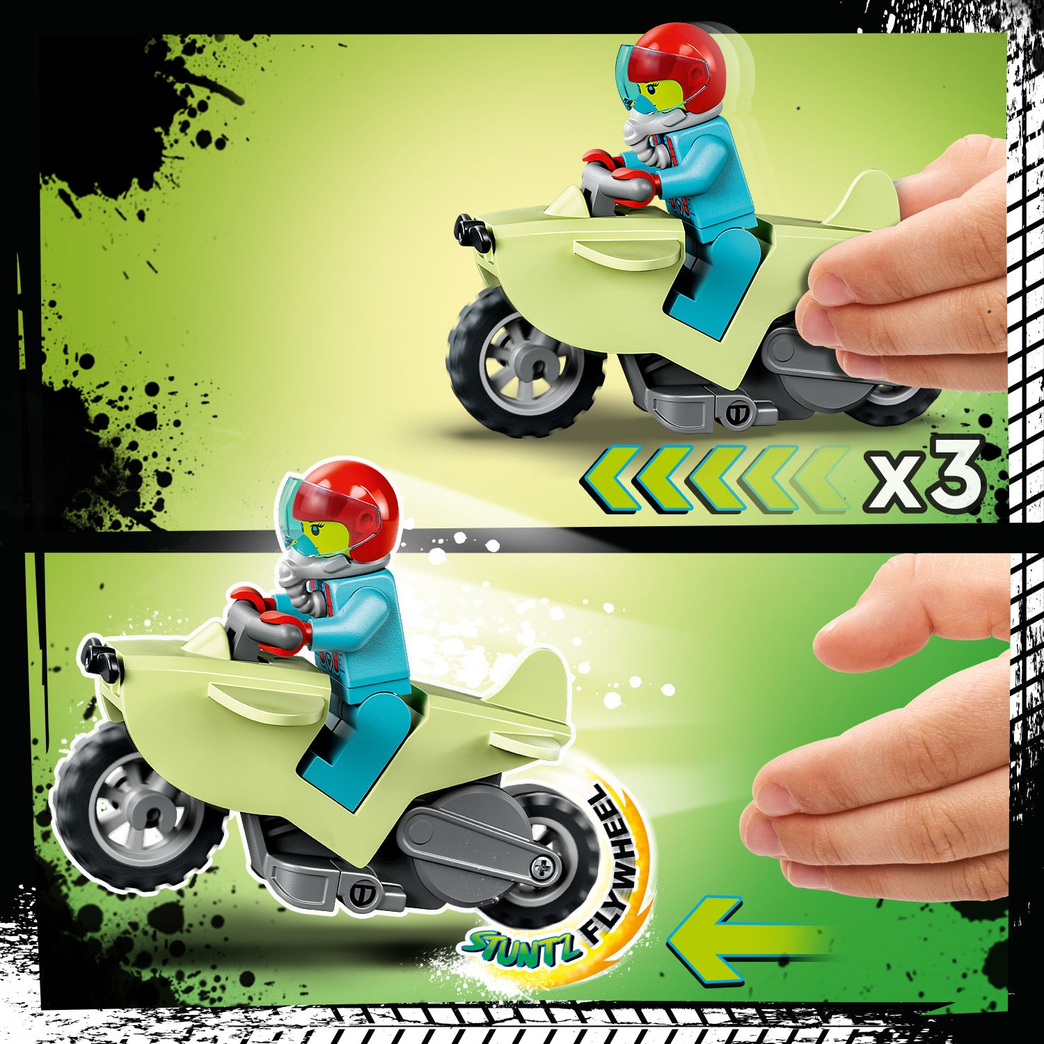 Motocykl z kołem zamachowym