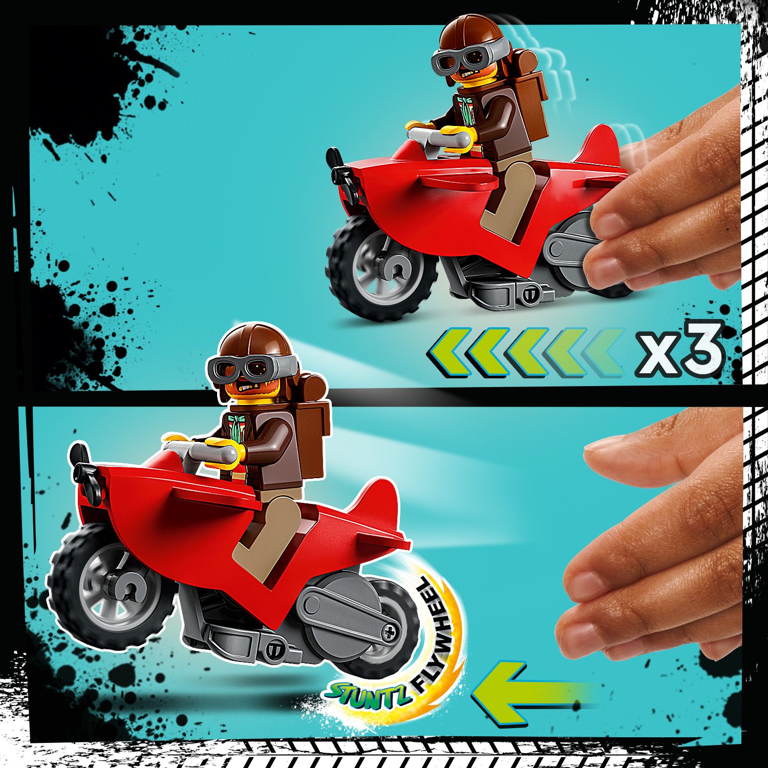 Motocykl z kołem zamachowym