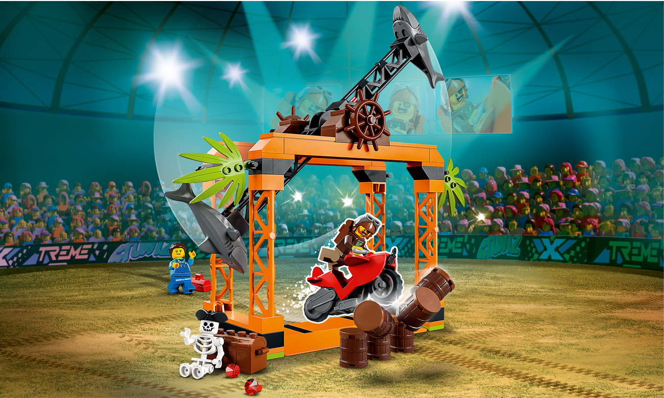 LEGO City Wyzwanie kaskaderskie: atak rekina