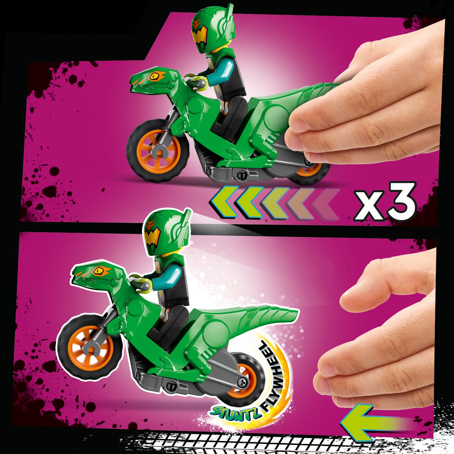Motocykl z kołem zamachowym