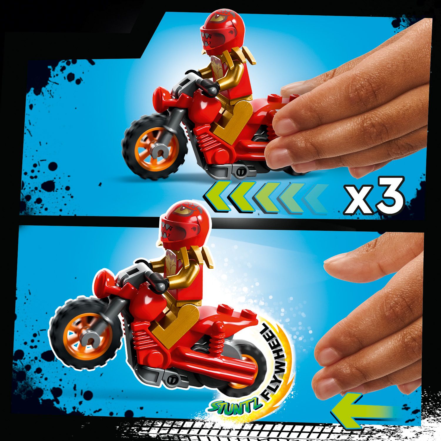 Motocykl z kołem zamachowym