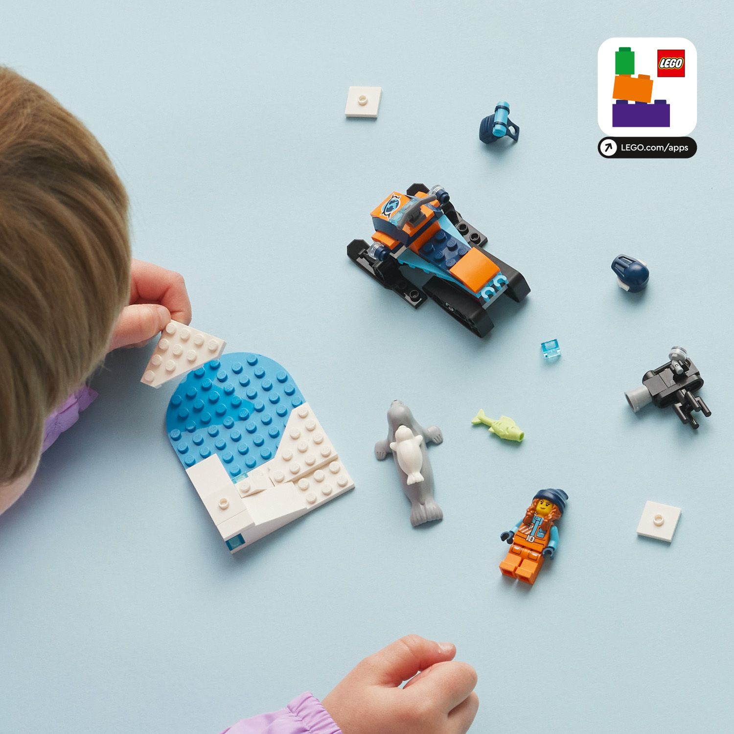 LEGO City 60376 Skuter śnieżny badacza Arktyki - Klocki LEGO® - Sklep ...
