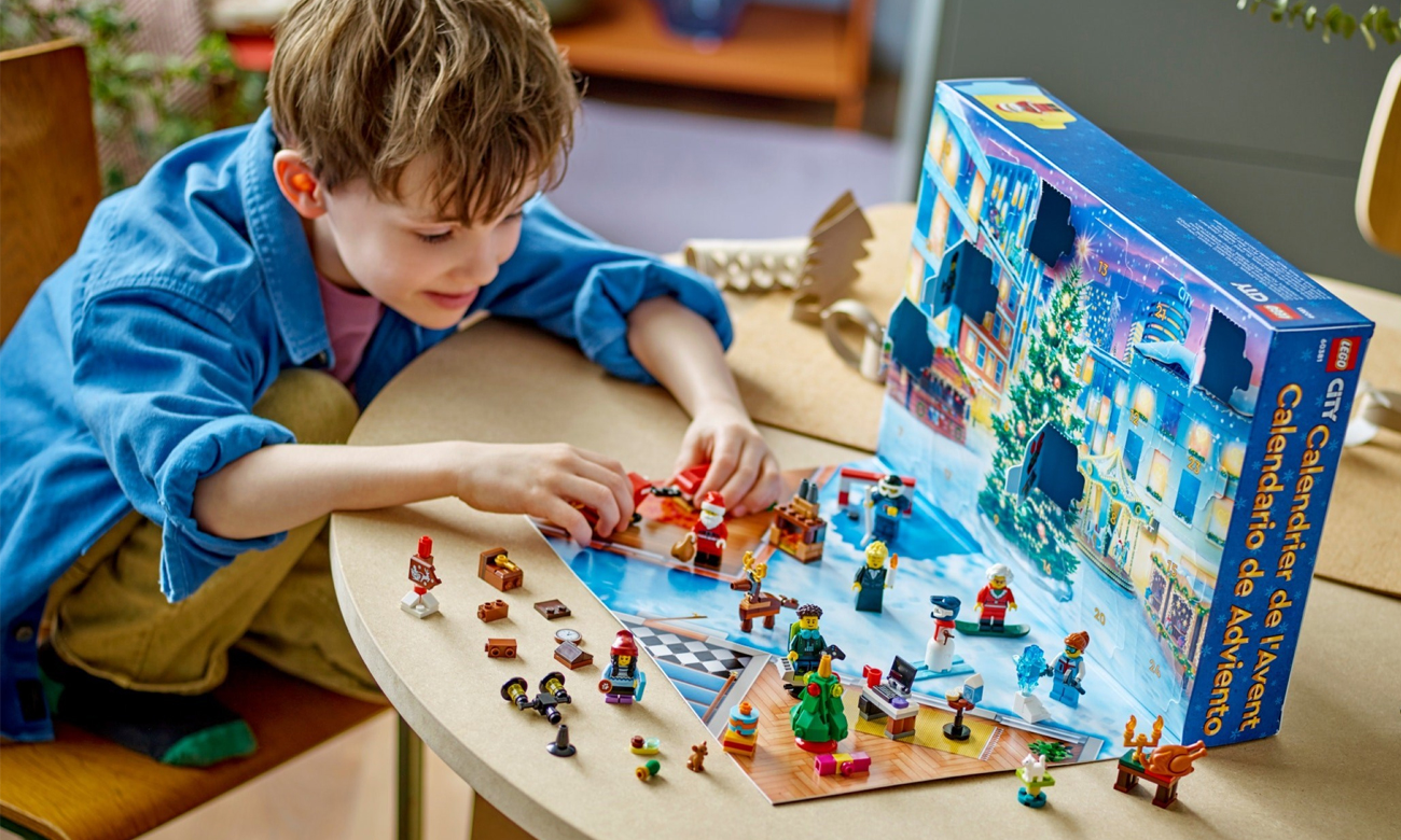 zimowe miasto z klocków lego