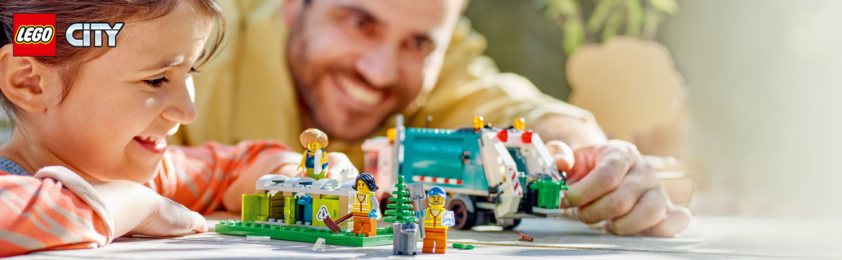 Zestaw z ciężarówką recyklingową