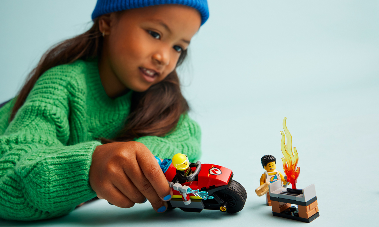 motocykl z klocków lego