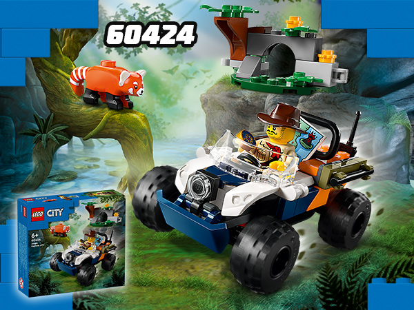 Quad badacza dżungli z pandą czerwoną (60424)