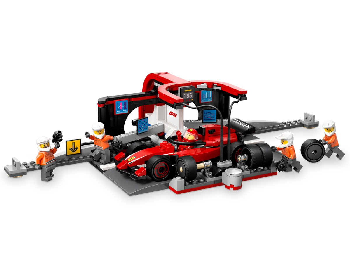 LEGO City 60443 Boxenstopp mit Ferrari