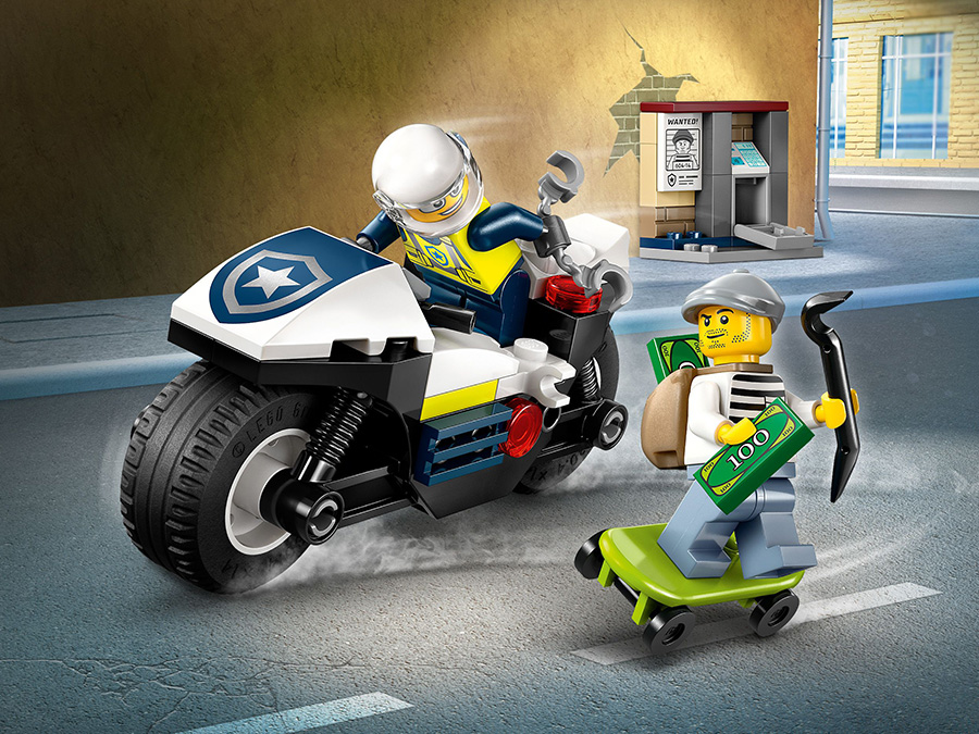 LEGO City 60455 Pościg na motocyklu policyjnym