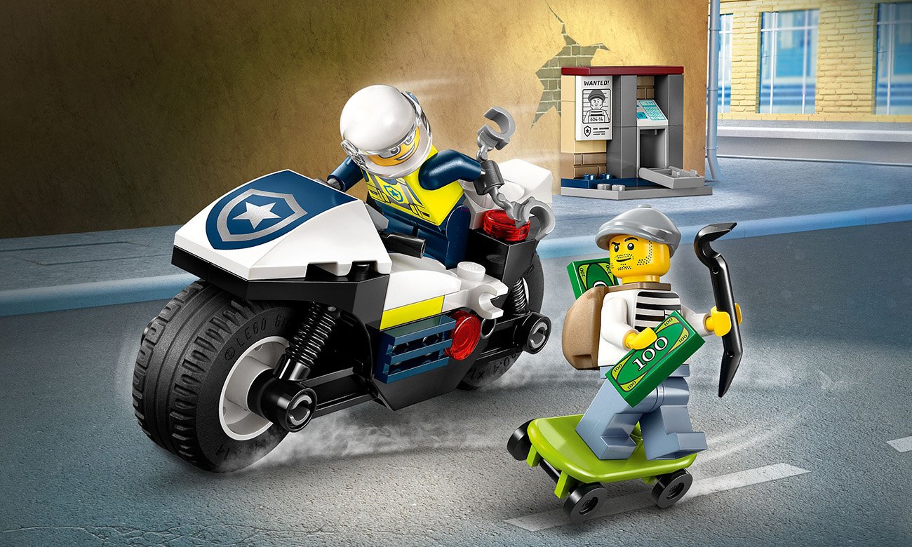 LEGO City 60455 Pościg na motocyklu policyjnym