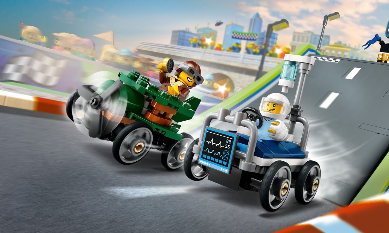LEGO City 60459 Samolot kontra łóżko szpitalne – zestaw wyścigowy