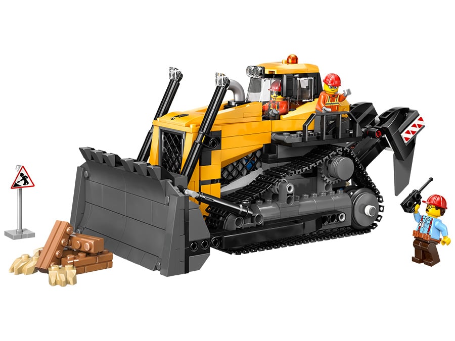 LEGO City 60466 Żółty buldożer zawartość zestawu