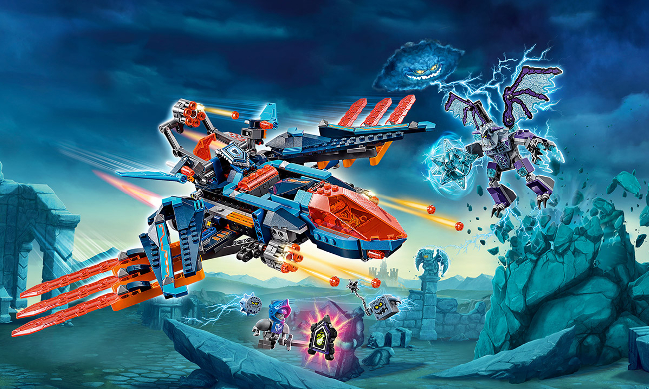LEGO Nexo Knights Blasterowy myśliwiec Clay'a 70351