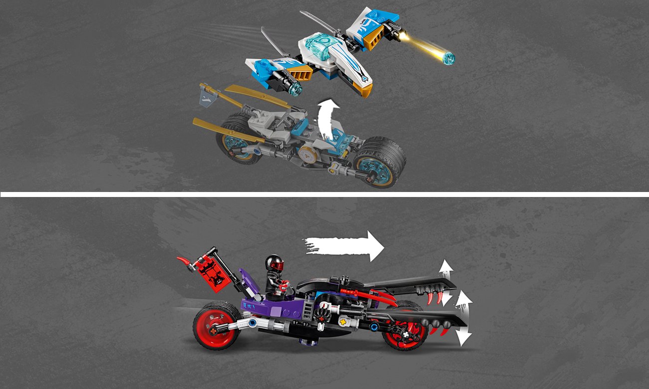 lego ninjago pojazd motocykl