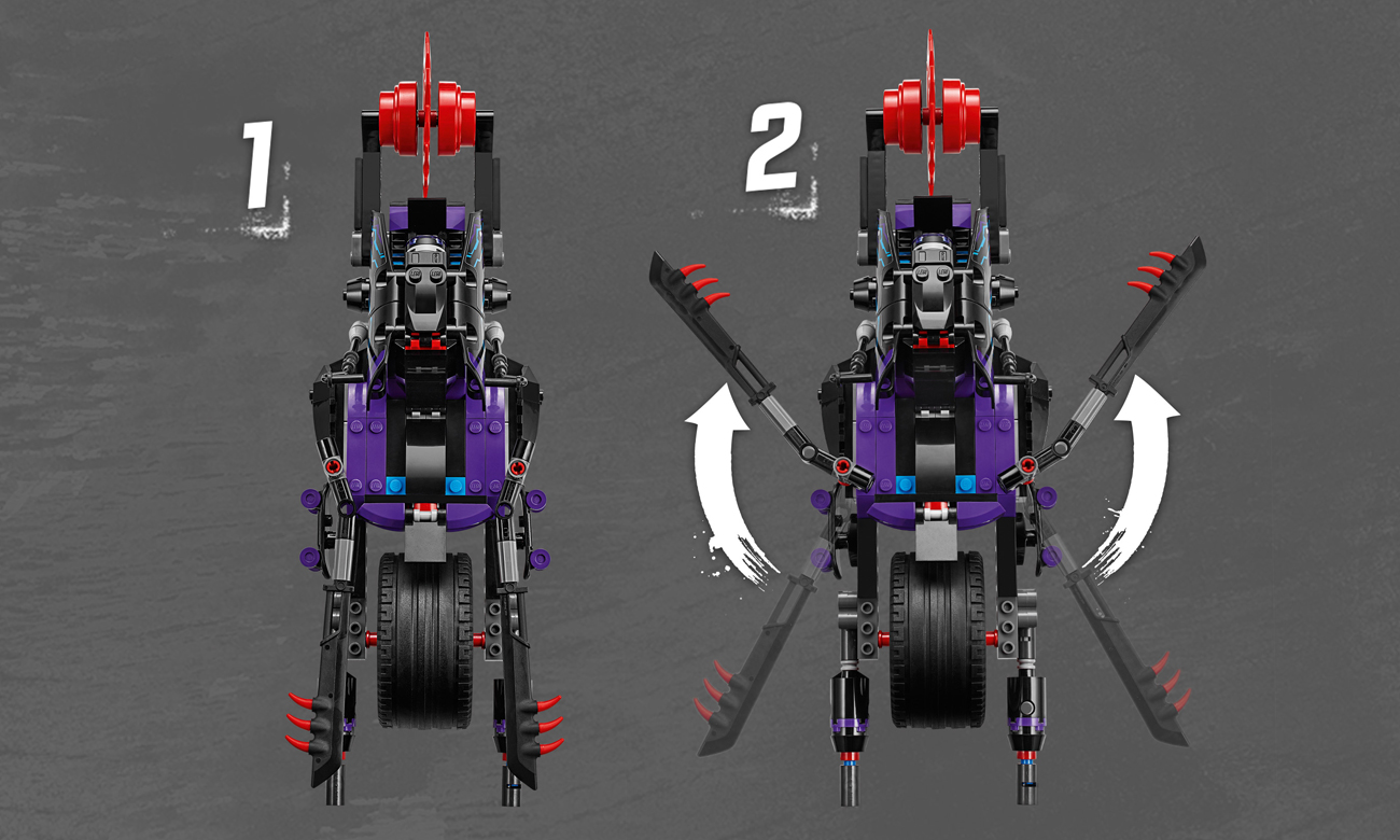 lego ninjago pojazd motocykl