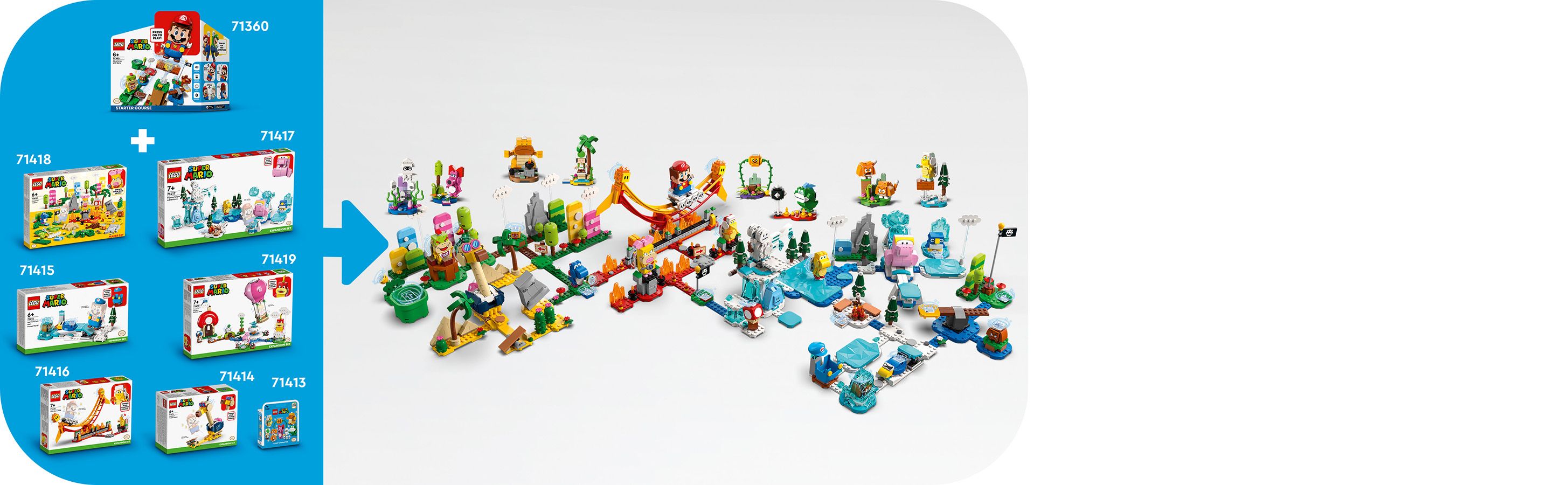 Łącz z innymi zestawami LEGO® Super Mario™