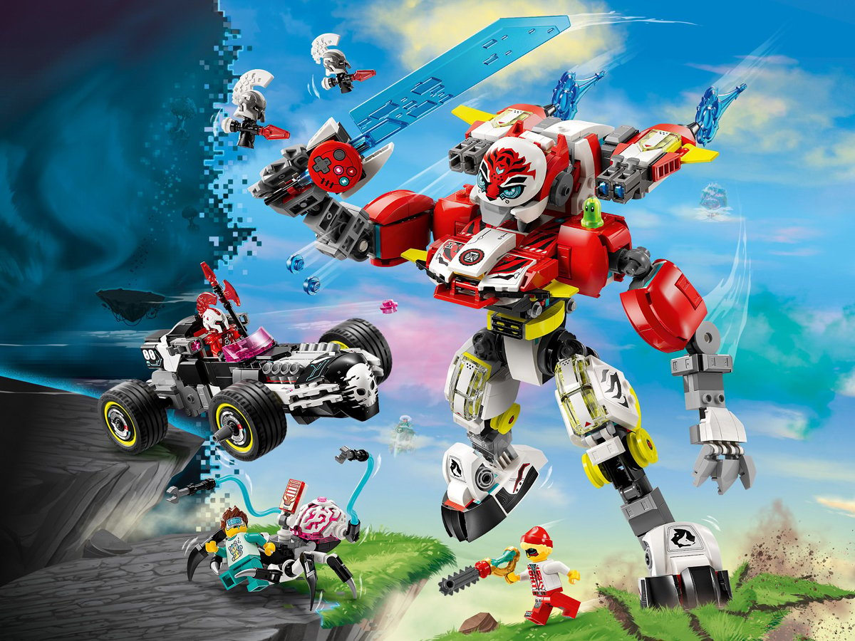 LEGO DREAMZzz 71497 Tiger-Mech von Cooper und Hot Rod Zero