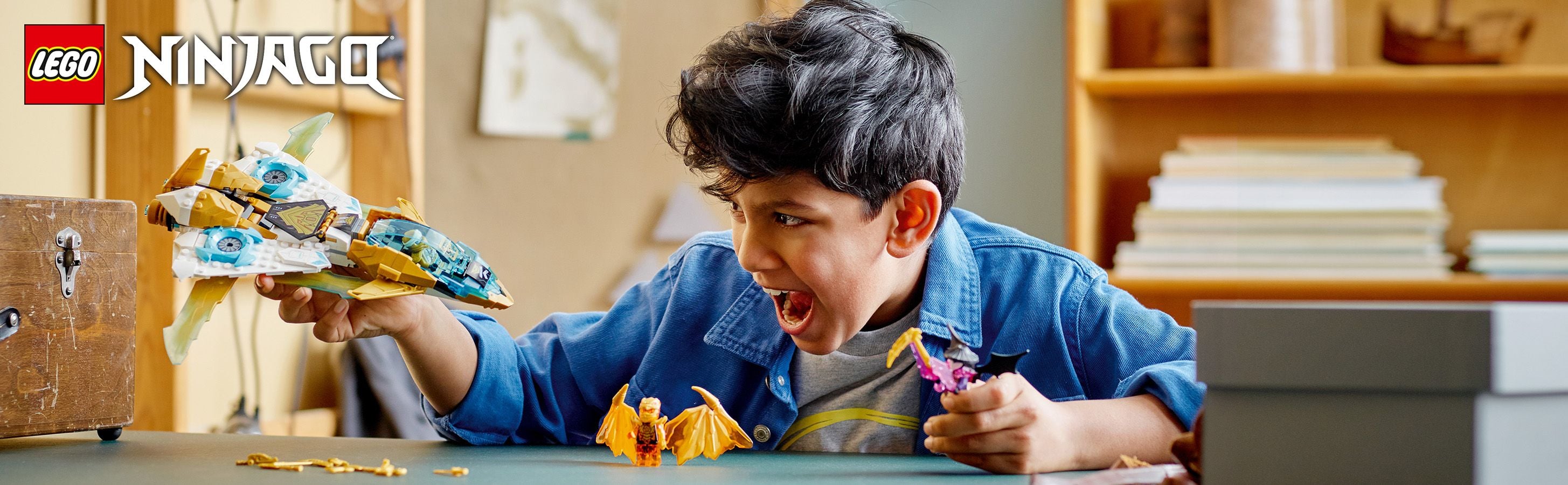 Odlotowy zestaw NINJAGO® z odrzutowcem