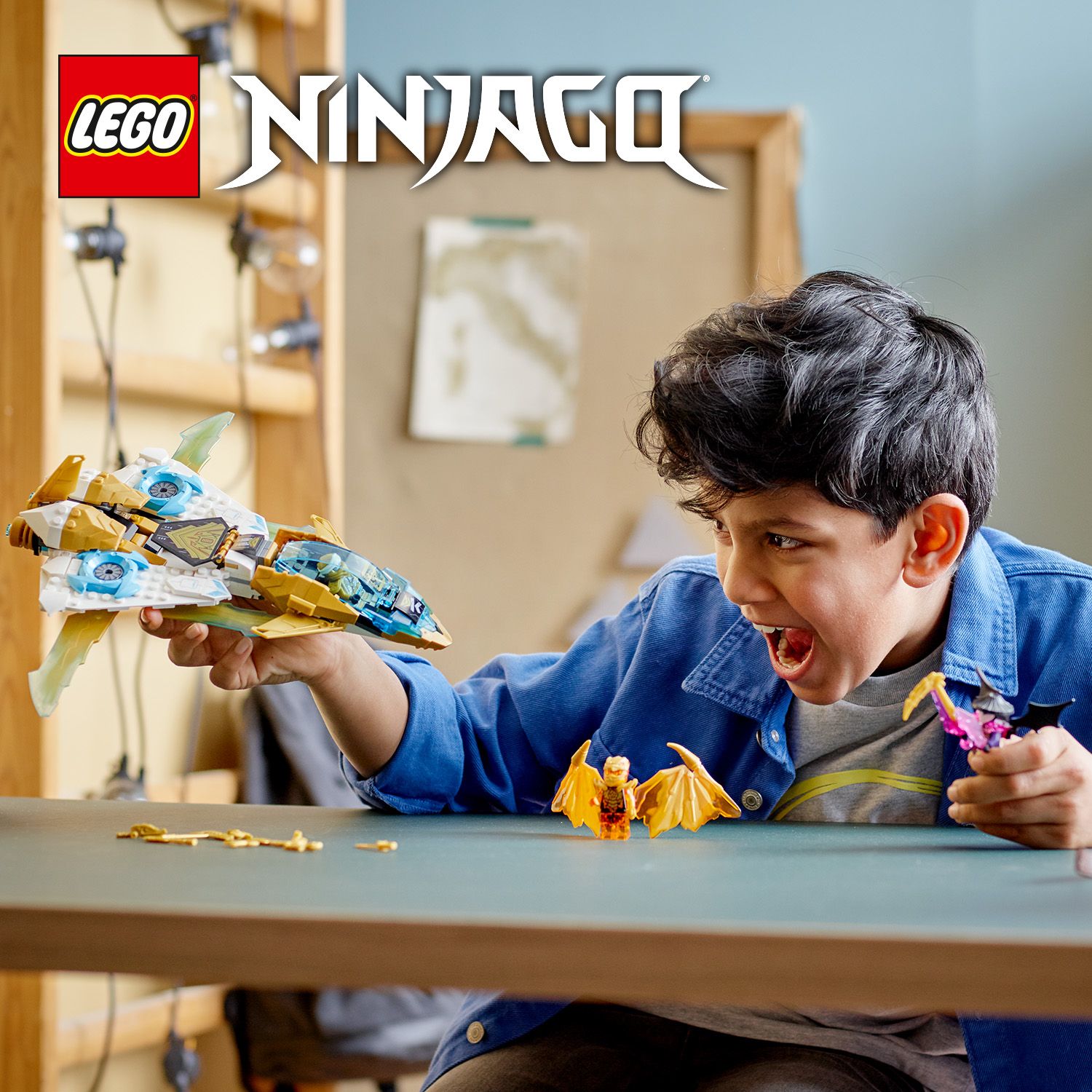 Odlotowy zestaw NINJAGO® z odrzutowcem