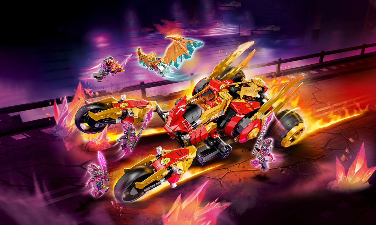 LEGO NINJAGO Złoty smoczy ścigacz Kaia