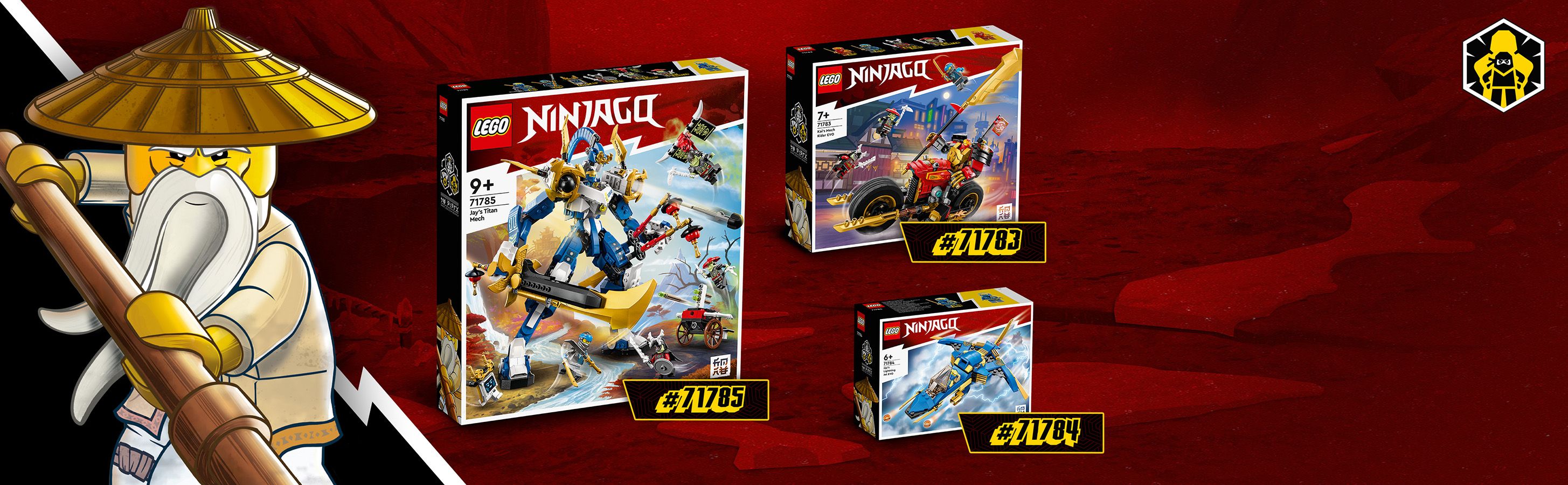 LEGO Ninjago 71784 Odrzutowiec ponaddźwiękowy Jay’a EVO - Klocki LEGO ...