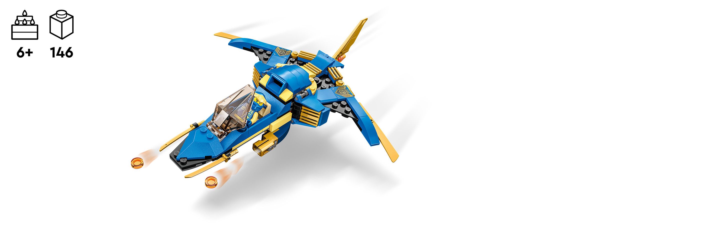 LEGO Ninjago 71784 Odrzutowiec ponaddźwiękowy Jay’a EVO - Klocki LEGO ...