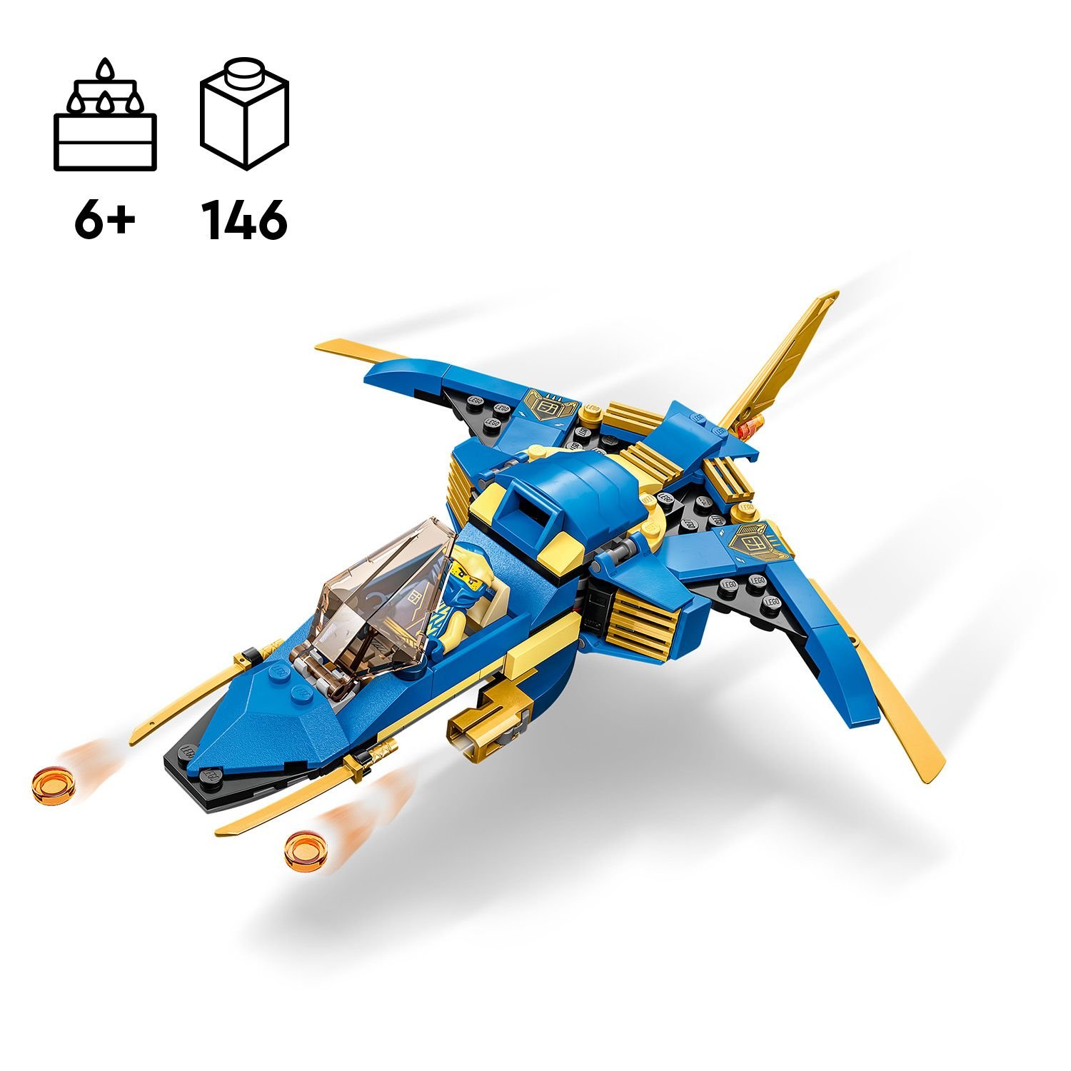 LEGO Ninjago 71784 Odrzutowiec ponaddźwiękowy Jay’a EVO - Klocki LEGO ...