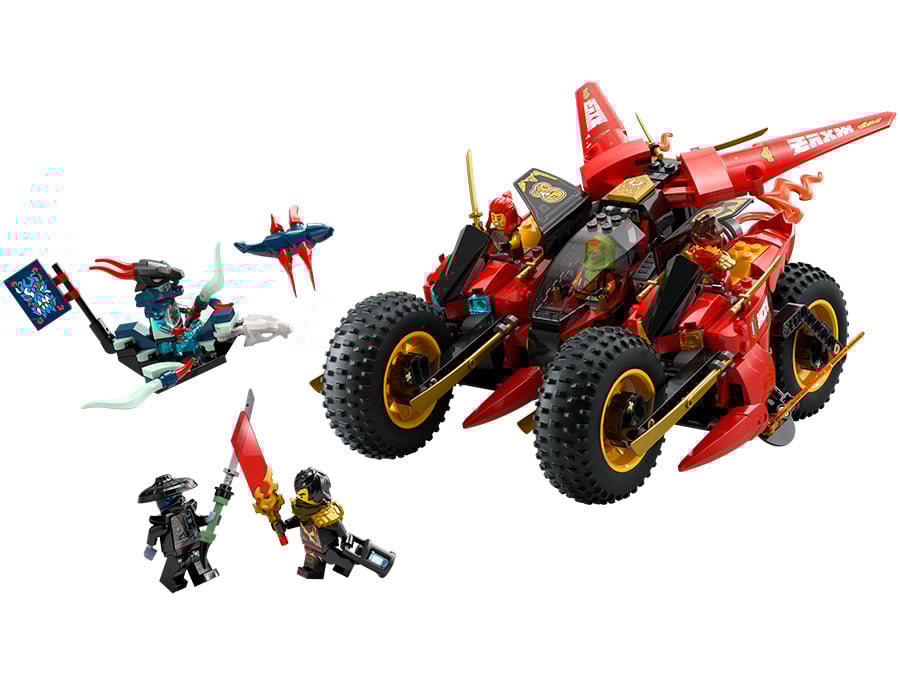 LEGO NINJAGO Pojazd bojowy ninja 71844 zawartość zestawu
