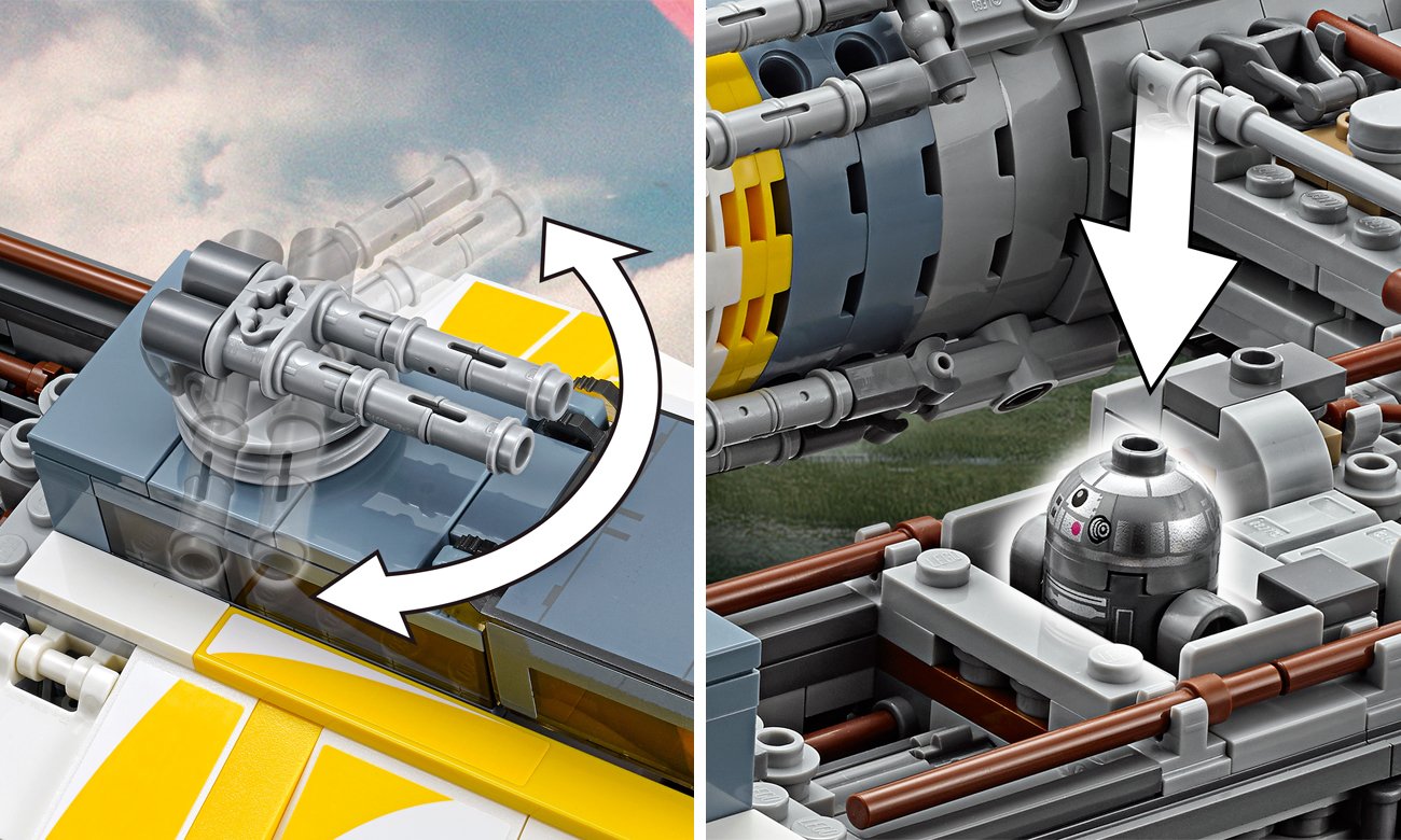 lego model statku kosmicznego star wars