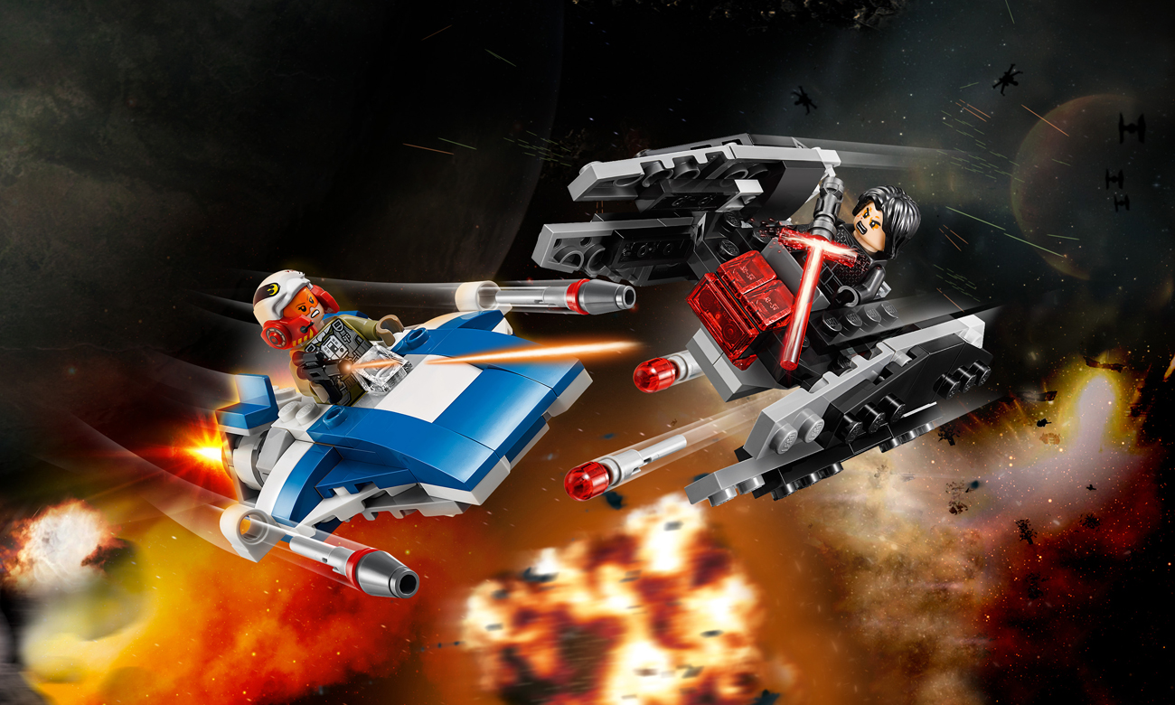 LEGO Star Wars A-Wing kontra TIE Silencer