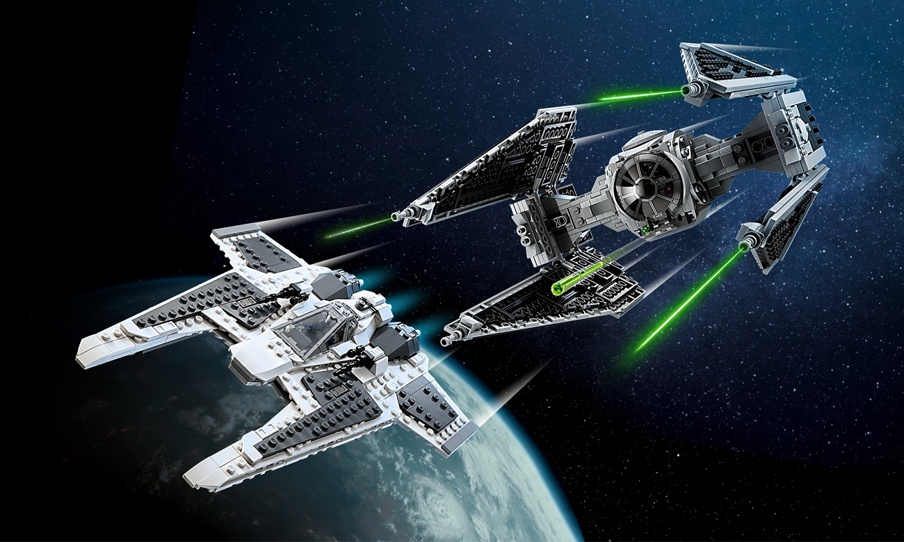 LEGO Star Wars 75348 Mandaloriański Kieł vs. TIE Interceptor - Klocki ...