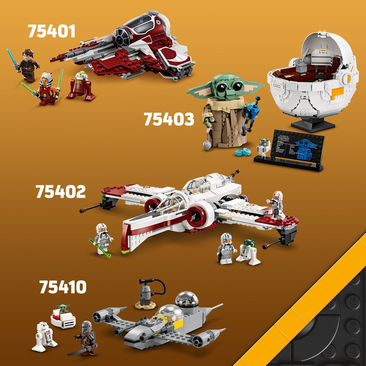 Przemierzaj galaktykę LEGO® Star Wars™.
