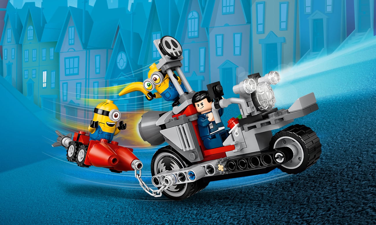 LEGO Minions Niepowstrzymany motocykl ucieka