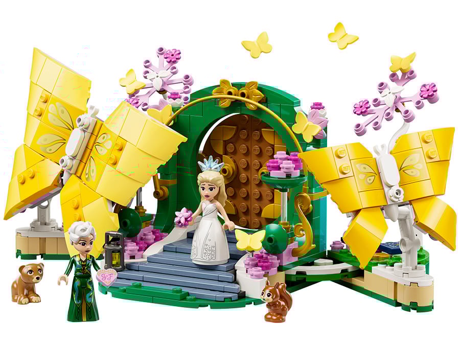 Zestaw LEGO® Wicked z kryjówką Elphaby zawartość zestawu