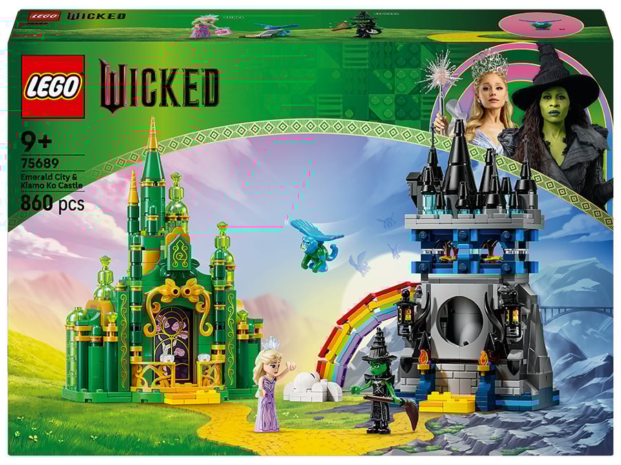 Zestaw LEGO Wicked Emerald City i Kiamo Ko Castle - zdjęcie z pudełka