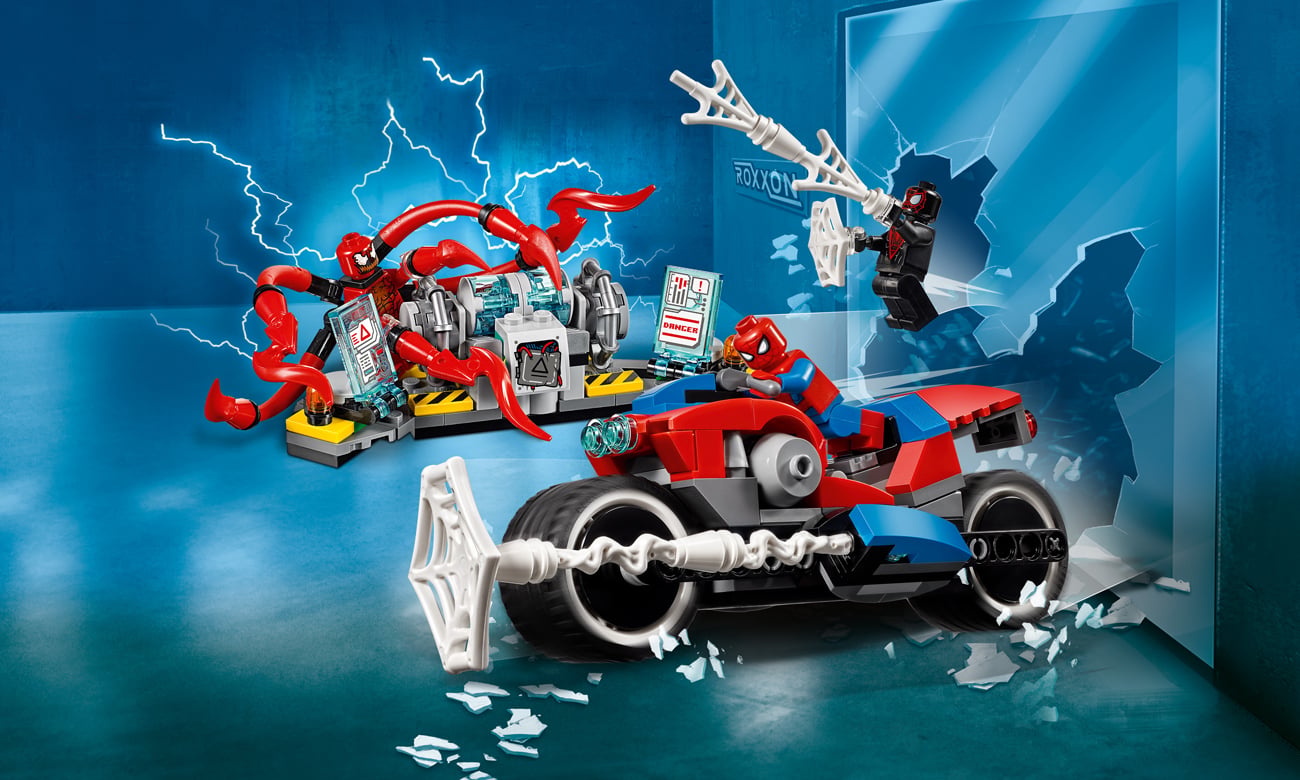 LEGO Marvel Spider-Man Pościg motocyklowy Spider-Mana