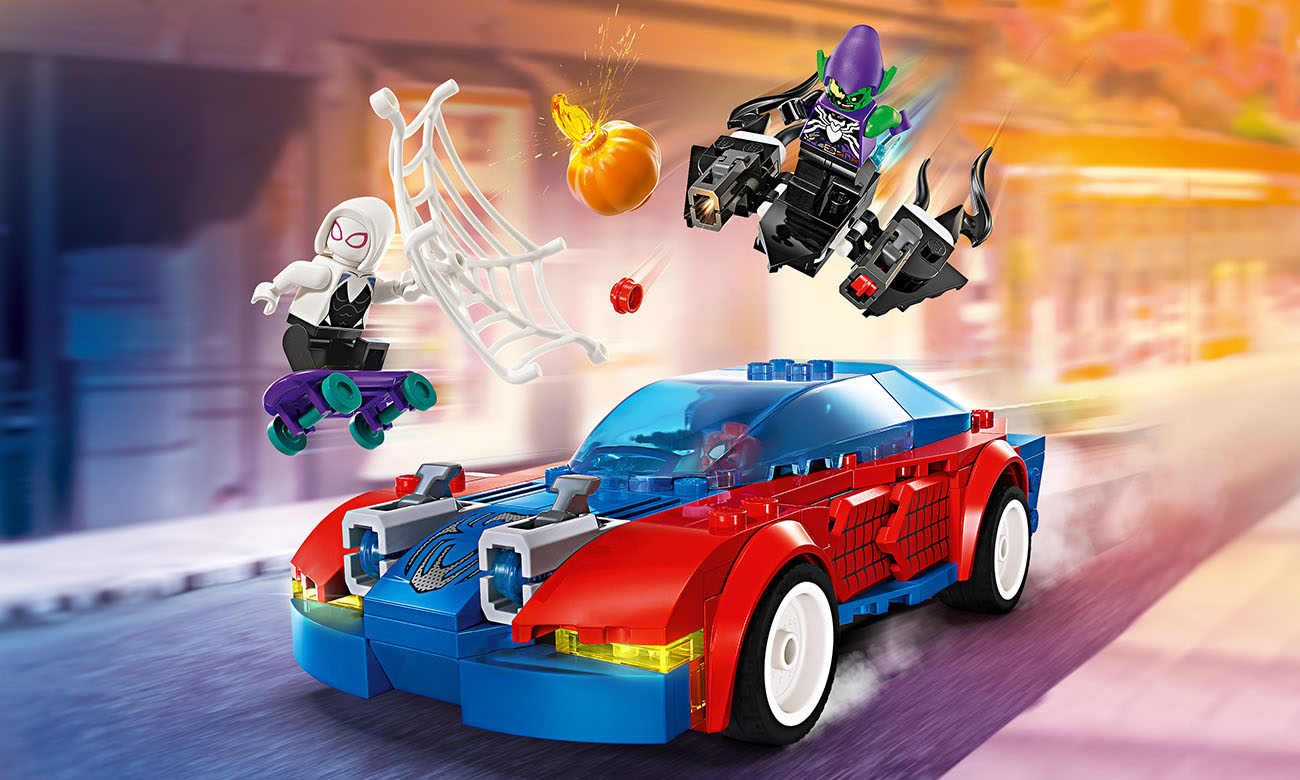 LEGO Marvel Wyścigówka Spider-Mana i Zielony Goblin 76279