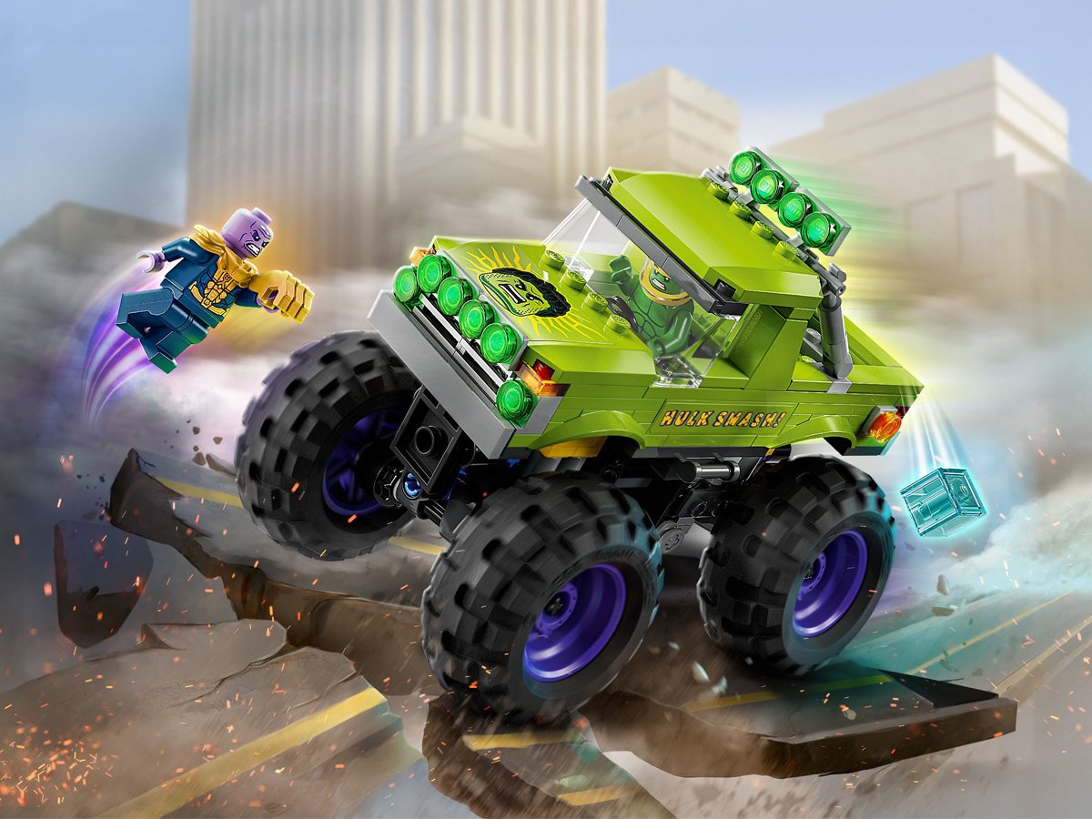 LEGO Marvel 76312 Monster truck Hulka kontra Thanos
