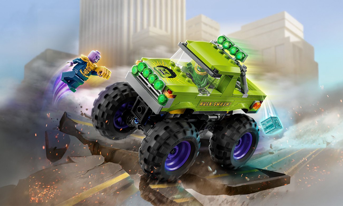 LEGO Marvel 76312 Monster truck Hulka kontra Thanos