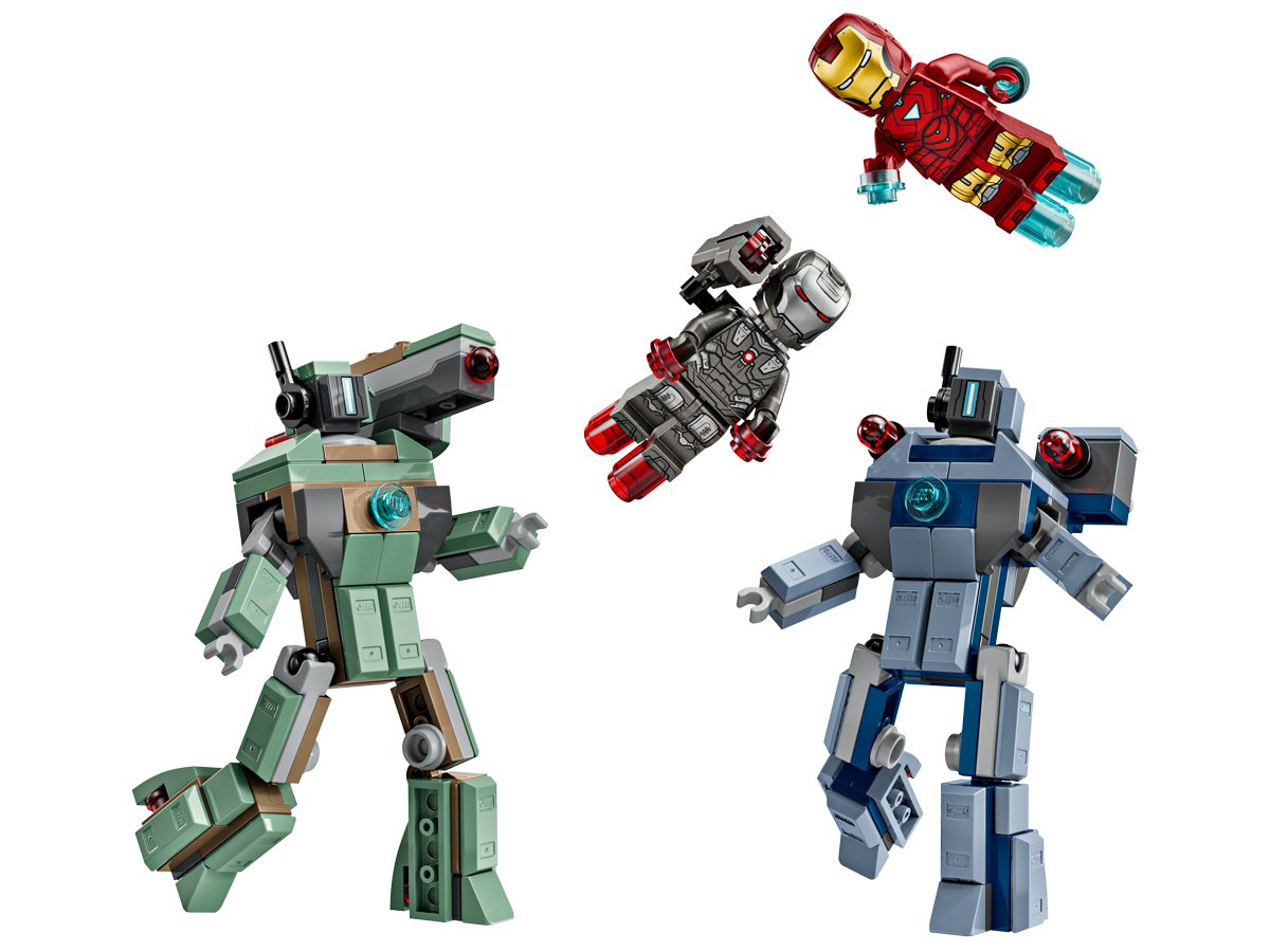 LEGO Marvel 76320 Iron Man i War Machine kontra drony Hammera