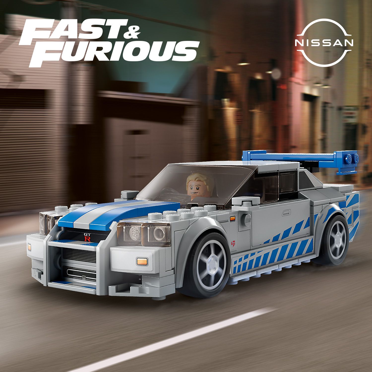 LEGO Fast and Furious 7 Brian's Nissan Skyline GT-R R35 MOC 