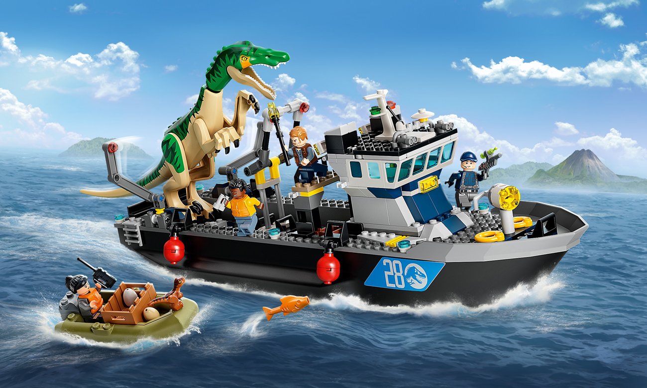 LEGO Jurassic World Barionyks i ucieczka łodzią