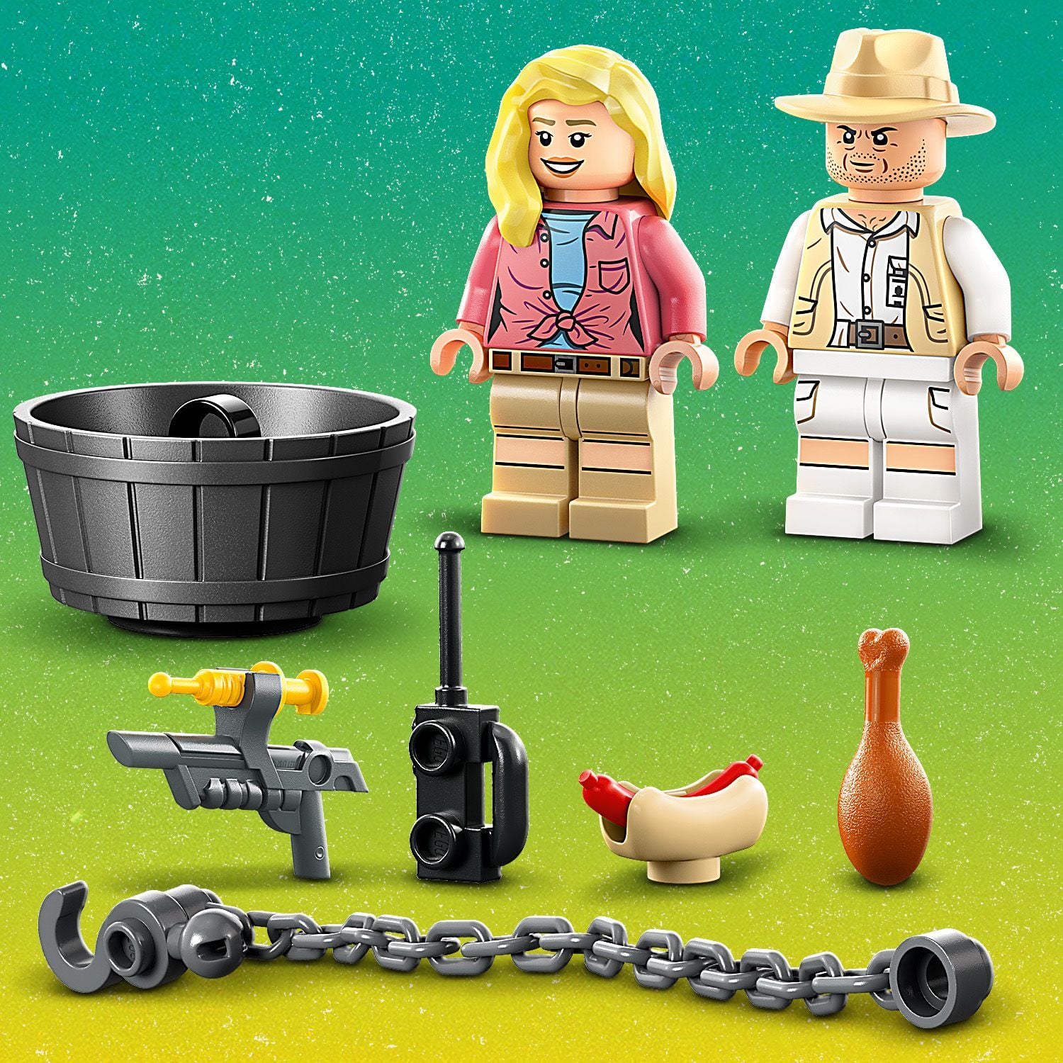 Dwie minifigurki z akcesoriami