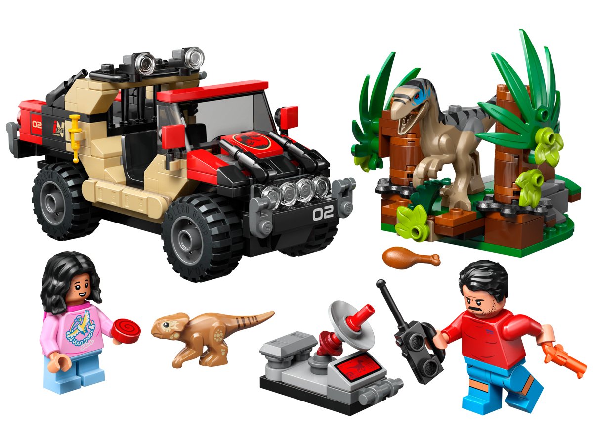 LEGO Jurassic World 76972 Ucieczka terenówką przed raptorem