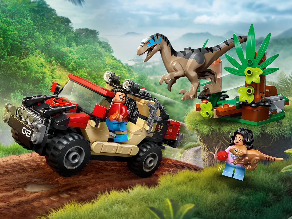 LEGO Jurassic World 76972 Ucieczka terenówką przed raptorem